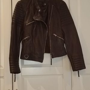 Zara leather jacket